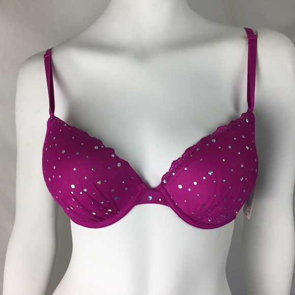 Smart & Sexy Rhinestone Covered Bra Sz 34C 36B New - Picture 2 of 7